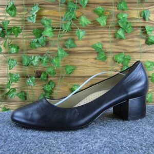 Wirth Women  Pump Black Leather Pump 41‎ Medium Gently Used 2025